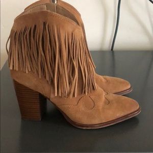 Sam Edelman fringe booties